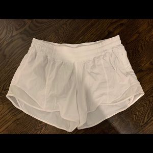 white hotty hot shorts 4 inch
